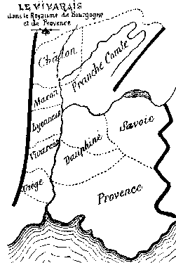 Carte du Vivarais